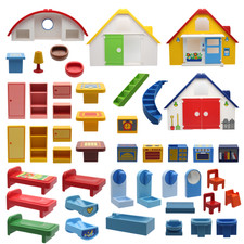 Playmobil 123 bâtiment aménagement mobilier ferme maison de vacances grange...