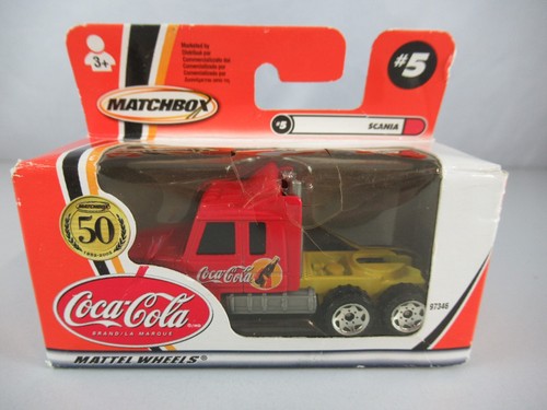 Matchbox scania t142 - t142, coca-cola