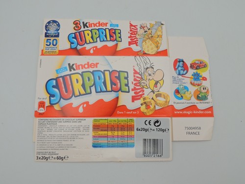 Kinder surprise boite - surprise, vide