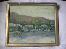 Huile sur contre-plaqué, Bord