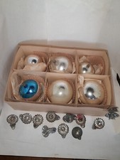 6 anciennes grosses boules de