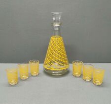 Service à liqueur Art-Déco des années 30 - Carafe et ses 6 verres