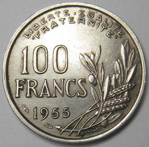 Pièce monnaie 100 francs - de, r