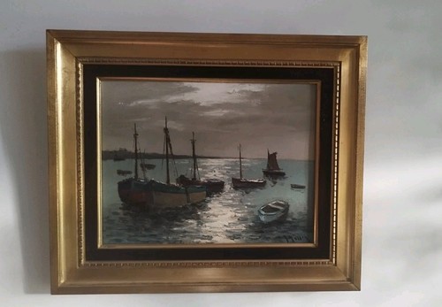 Peinture ancienne marine - ancienne,