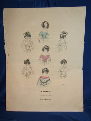 Gravure mode ancienne - de,