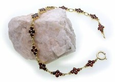 Bracelet En Grenat Véritable