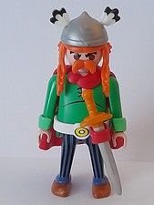Playmobil personnage Abraracourcix BD Astérix Idéfix  romain camp arène galère