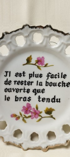 Ancienne assiette murale - ancienne,