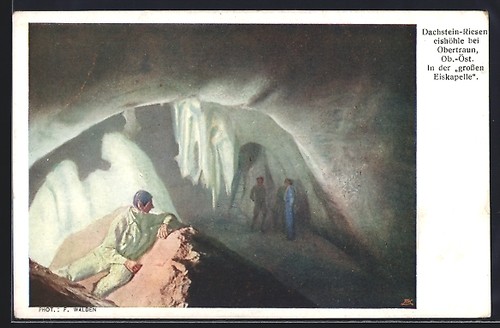 Carte postale grotte - de, glace