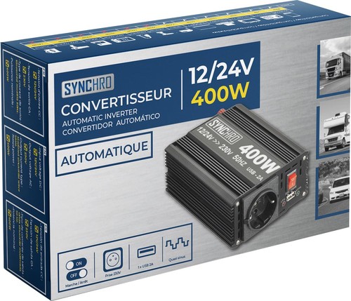 Convertisseur 400w 24v 220v - convertisseur, 12/24v/220v
