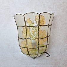 Applique Murale Florale en Coquillage Capiz – Fleurs – Luminaire