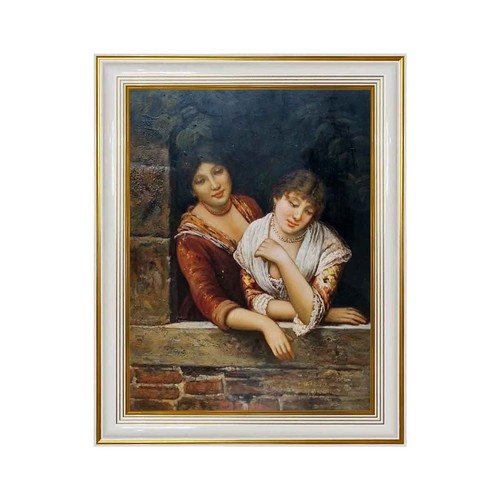 Tableau huile sur - , femmes