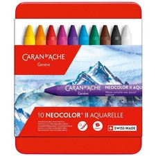 [7500.310] CARAN D'ACHE Pastel à la cire aquarellable NEOCOLOR II, étui de 10