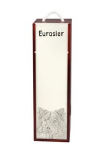 Eurasier Caisse À Vin Avec Chien Art-Dog