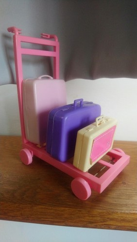 Caddie valises pour poupée - valises,