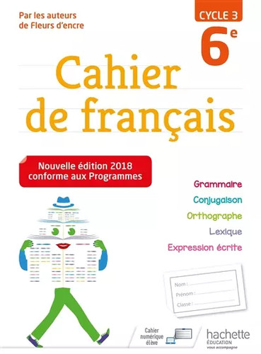 Cahier français cycle - français, 3
