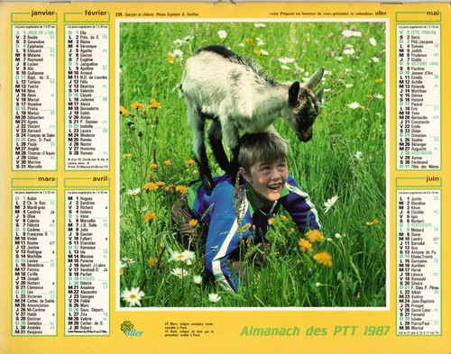Calendrier almanach des - **,