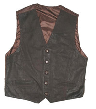 Gilet En Cuir Pour Hommes Avec