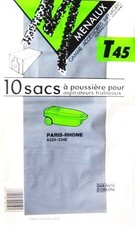 10 sacs pour aspirateur PARIS