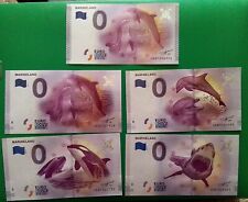 5 billets  0 Euro Scheine souvenir Marineland 2015  2016  2017 2019 Full Set
