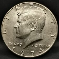 KENNEDY HALF DOLLAR 1974 D DENVER USA / CUPRONICKEL 1/2 DOLLAR