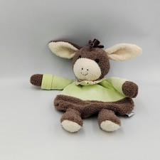 Doudou ane cheval marron vert