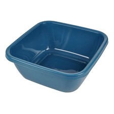 Bassine Carrée "Bassin" 15L Bleu Paon