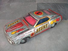 Voiture Jouet En Fer Blanc Ford Mustang Champion Litho Vintage, Japon