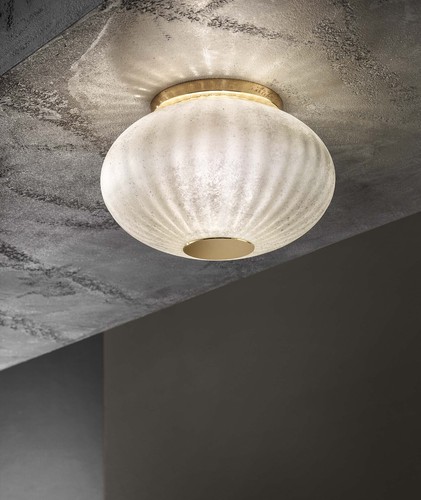 Plafonnier classique verre - plafonnier,