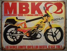 plaque métal vintage MBK