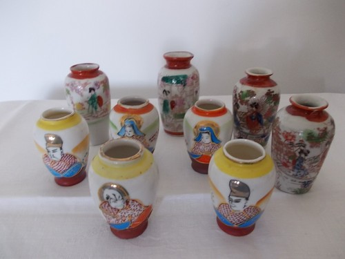 Collection satsuma vases - collection,