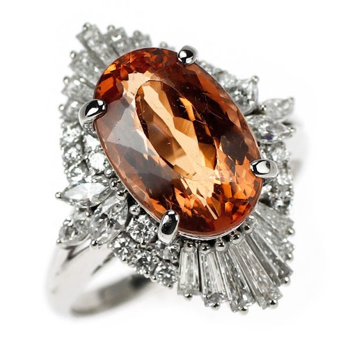 Bague diamant topaze