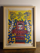 Peinture Street Art Brut Encadré Signé