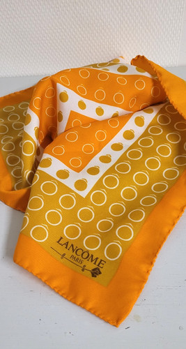 Foulard carré vintage lancome - foulard,
