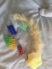 Jouet coccinnelle interactive (à pile) + 5 jouets pour chat+ 1 pile rechange