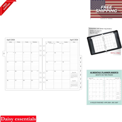 2026 2027 monthly planner - a5,