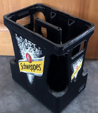 CAISSE VIDE de 6 BOUTEILLE SCHWEPPES suisse allemagne ALLIBERT coca cola