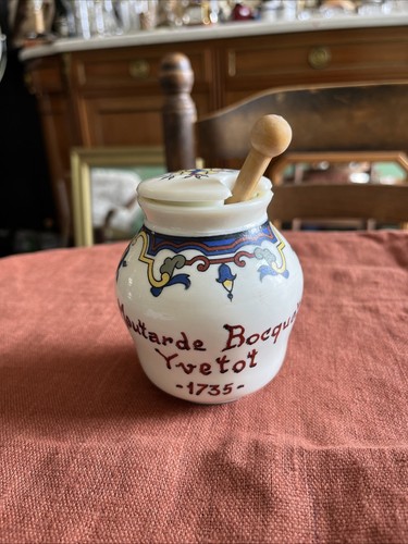 Ancien pot moutarde bocquet - a,
