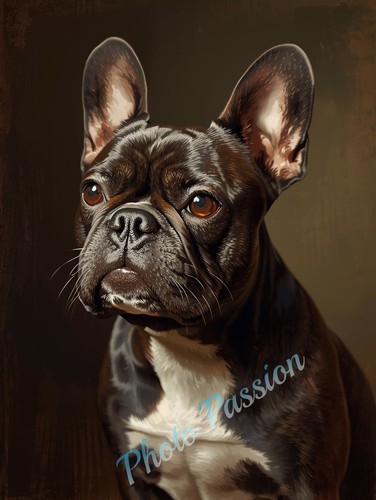 Photo bouledogue français - a4,