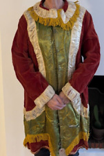 Ancienne veste - costume d'époque - soie et velour