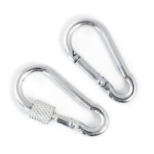 4mm 5mm 6mm MOUSQUETON acier inoxydable/galvanisé métallique escalade corde neuf