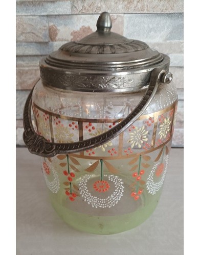 Ancien pot biscuits - ancien, à