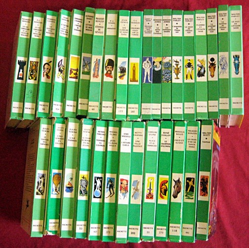 Bibliothèque verte lot - bibliothèque, verte.