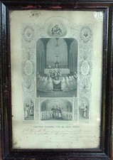  PRÉCIEUX SOUVENIR PREMIÈRE COMMUNION MARS 1872