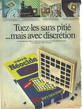 PUBLICITE  ann 60  NEOCIDE le carré néocide