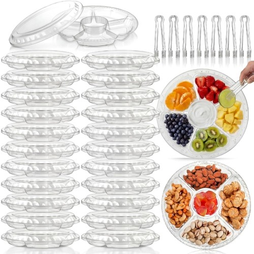 24pcs plastic appetizer trays - appetizer,