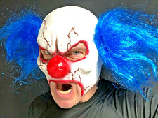 Clown effrayant masque ouvert - clown,
