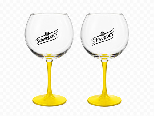 Lot 2 verres schweppes - 🍋,