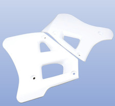 Ouies de radiateur BLANCHES YAMAHA 125 DTR -200 DTR