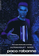 PUBLICITE ADVERTISING 115 2001 Paco Rabanne ultraviolet man